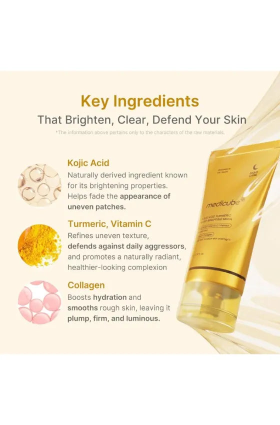 MEDICUBE Kojic Acid Turmeric Night Wrapping Mask 75 ML