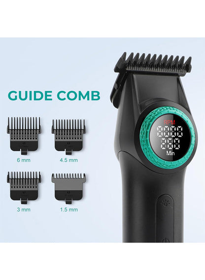 Professional Rechargeable Metal Cordless Hair Clipper With LED Display V-977 BuyIt.lb