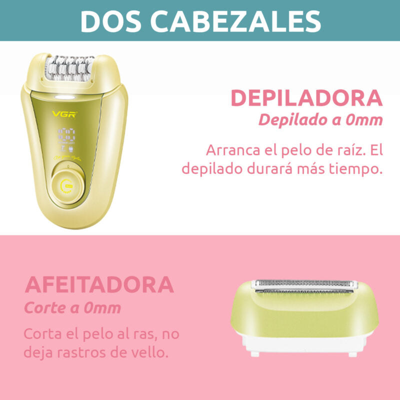 Vgr V-758 Turbo USB 2-in-1 Electric Shaver Epilator BuyIt.lb