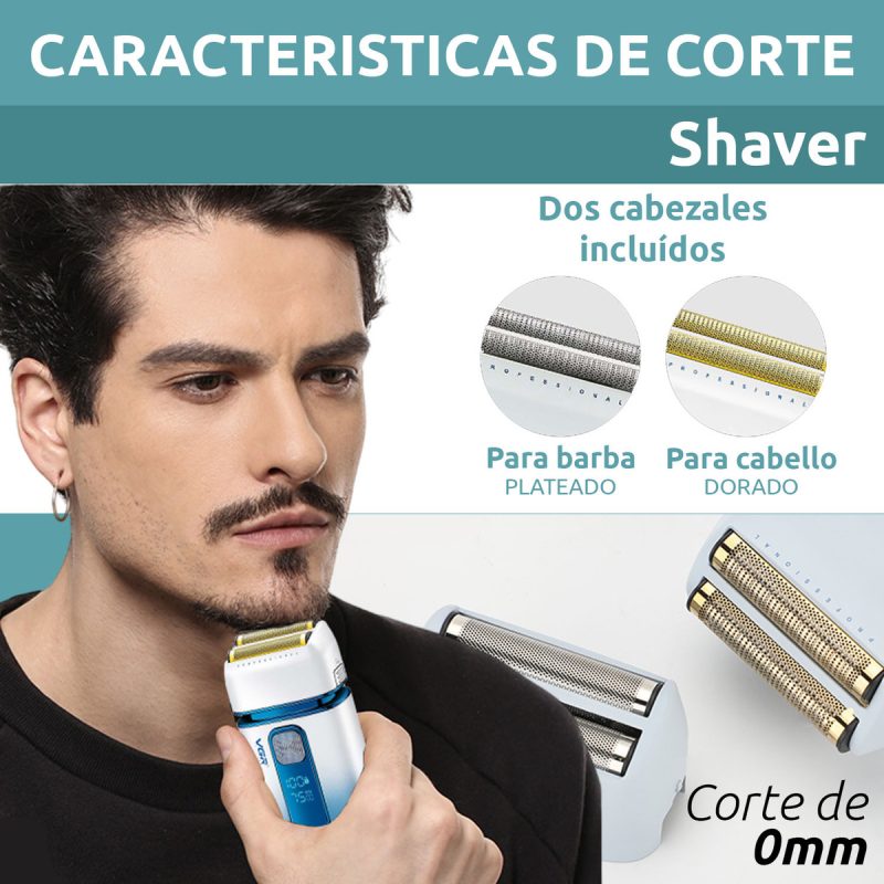 Electric Shaver 2 in 1 Trimmer VGR V-362 AFA Argentina