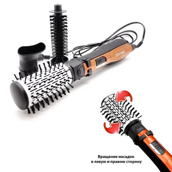 Gemei GM 4828 PRO Dryer Curling Iron Ceramic Ionization Brush 3 in 1