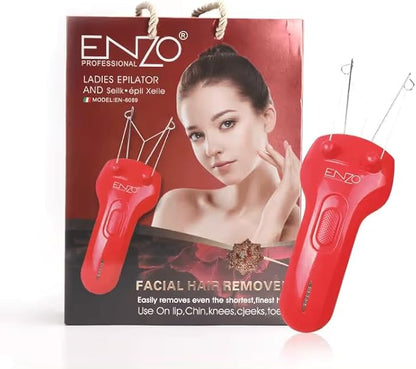 ENZO EN-6089 Electric Cotton Thread Body & Facial Hair Removal Epilator for Women - Precision Hair Removal with Gentle, Effective Results, 220-240V,