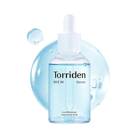 Torriden DIVE IN Hyaluronic Acid Serum for Deep Hydration | Korean K-Beauty Glass Skin Plump Glow | Lightweight Fast-Absorbing Face Serum 50ml