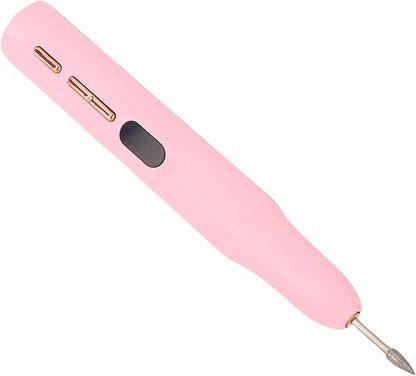 Portable Electric Nail File With Nail Lamp, Rechargeable Nail Remover Pen Type Multifunctional Grinder for Nail Salon With LED Light, Improve Efficiency (