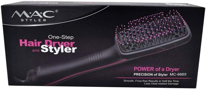 MAC styler Hair Straightener Comb Blow Dryer MC-6665 Professional Brush Hair Straightener Hair Dryer For Ladies