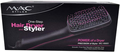 MAC styler Hair Straightener Comb Blow Dryer MC-6665 Professional Brush Hair Straightener Hair Dryer For Ladies