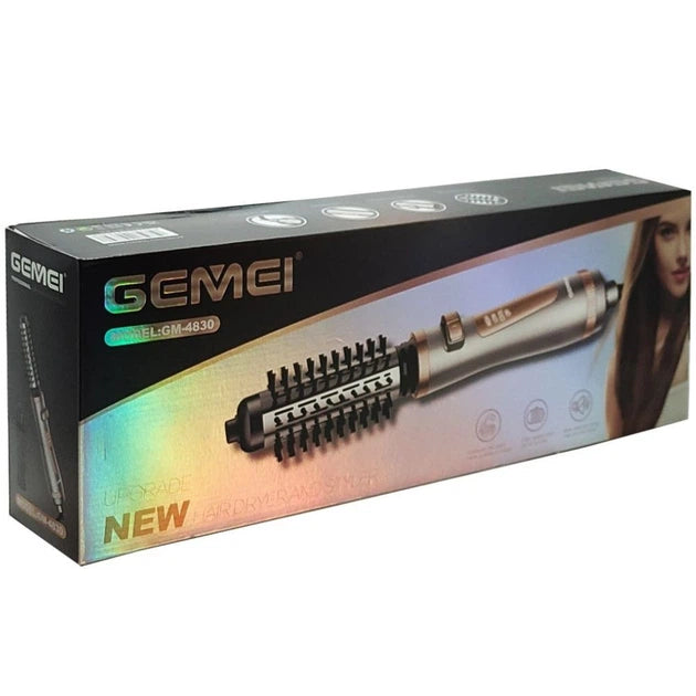 Hair dryer brush Gemei GM-4830 styler with rotating styling brush 1000 W