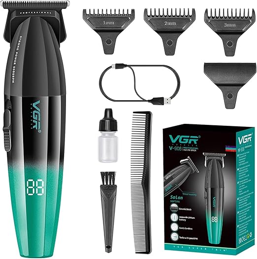VGR 906 Professional Hair Clippers for Men, Cordless Barber Clippers and Trimmers Set, Zero Gap T-Blade Hair Cutting Kit, BuyIt.lb