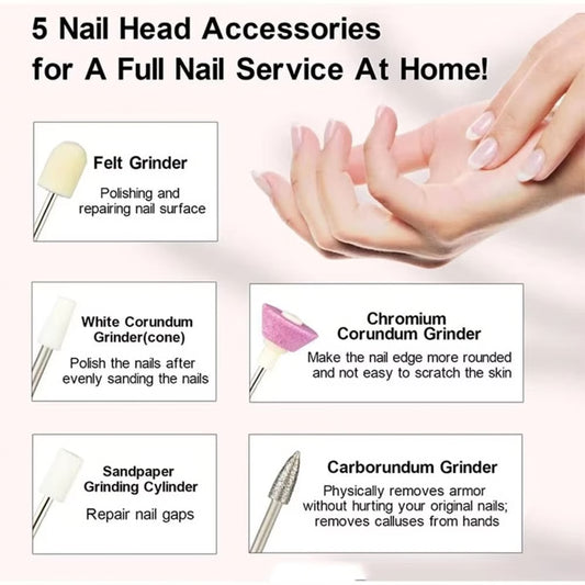 Finishing Touch Salon Nails - Professional Manicure Set for an at-Home Salon Experience - Files, Buffs, Shines, and Polishes for Instantly Beautiful Nails