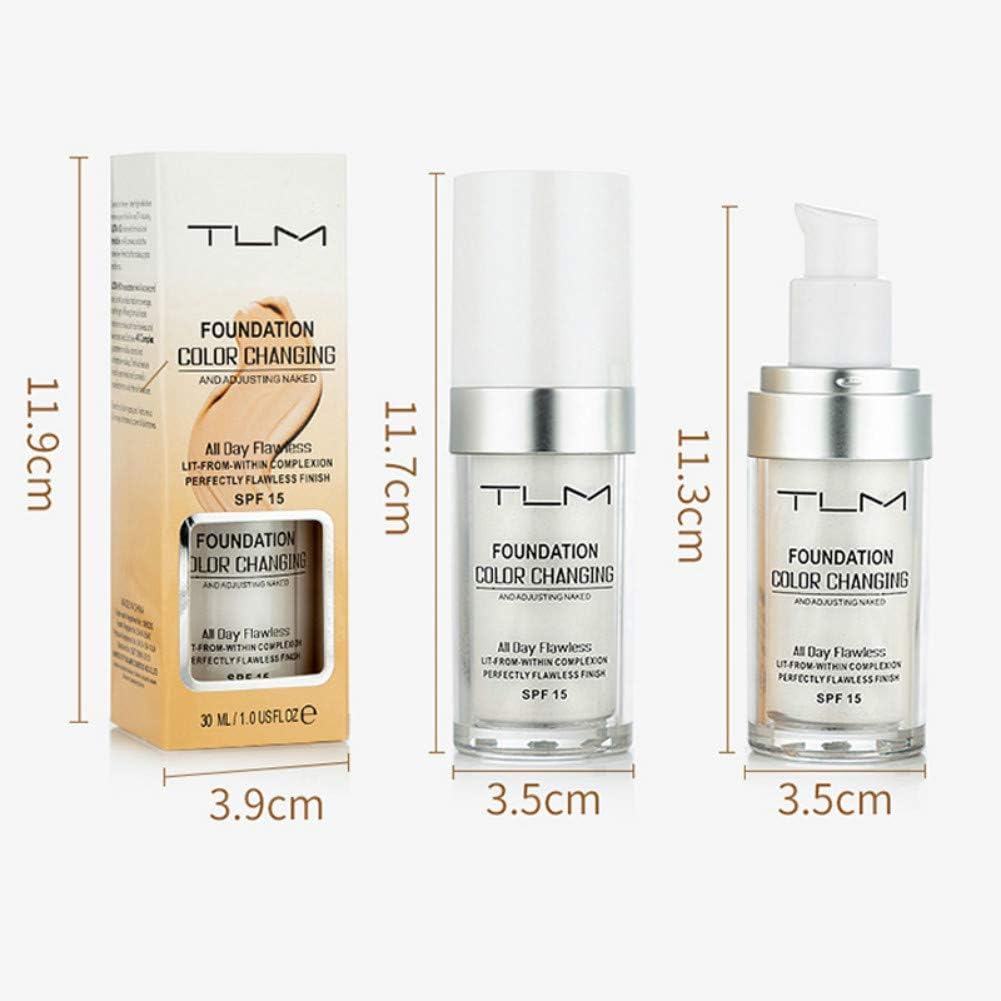 Turelifes Flawless Colour Changing Liquid Foundation - Instantly Self-Adjusts to Match Your Skin Tone