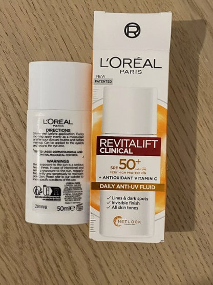 L'Oréal Paris Revitalift Clinical Vitamin C UV Fluid SPF 50+ Moisturiser 50ml