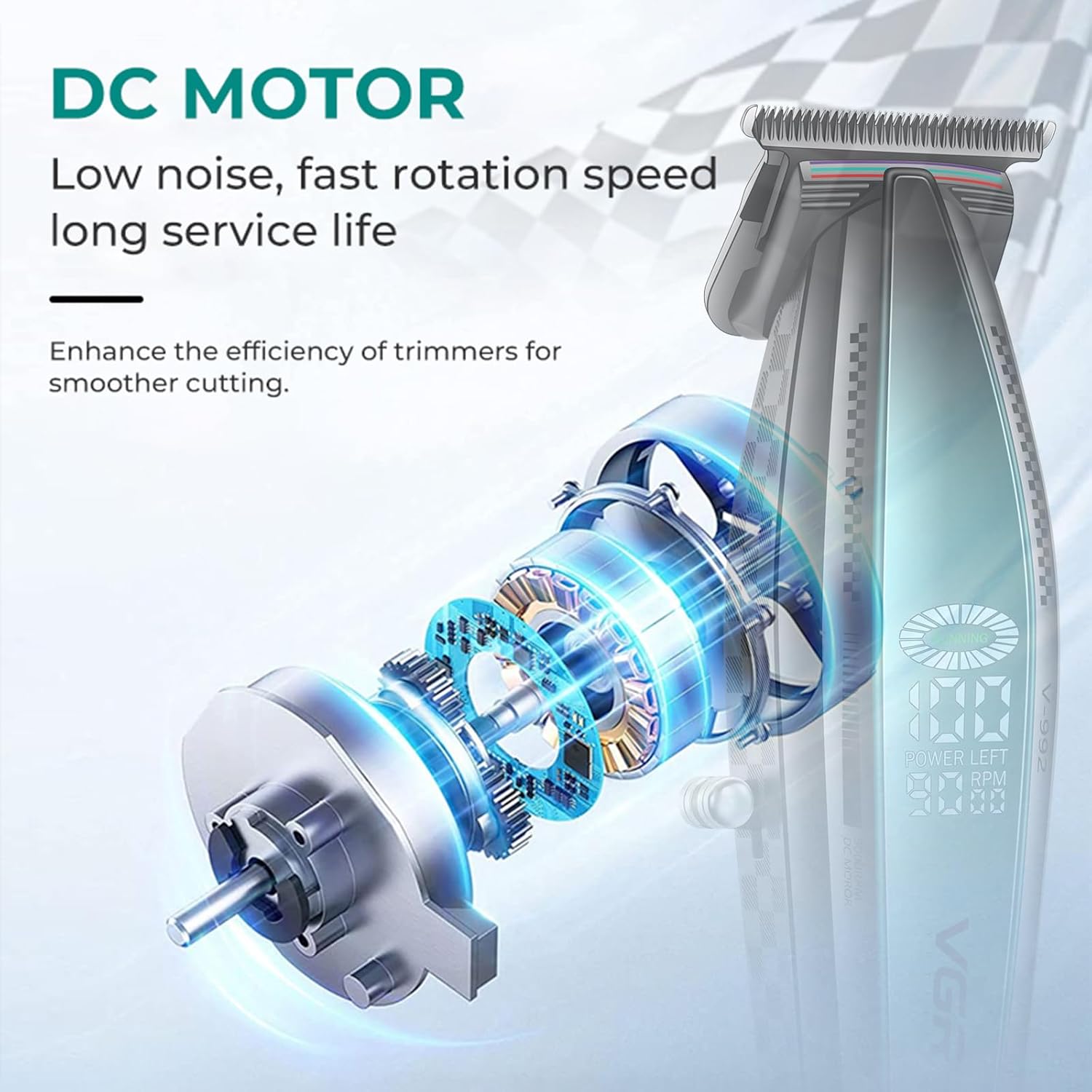 VGR 992 Professional Hair Trimmer for Men Versatile Cordless Zero Gapped BuyIt.lb