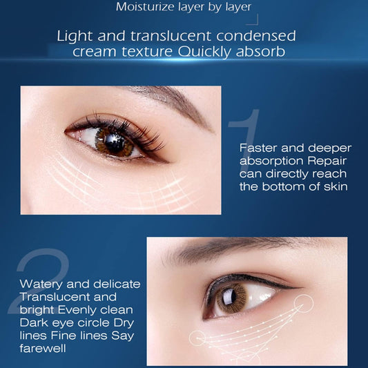 DISAAR BEAUTY Argan Oil Eye Essence Hyaluronic Acid Anti-Wrinkle Anti-Aging Remove Eyes Pouch 25ml/0.88fl.oz