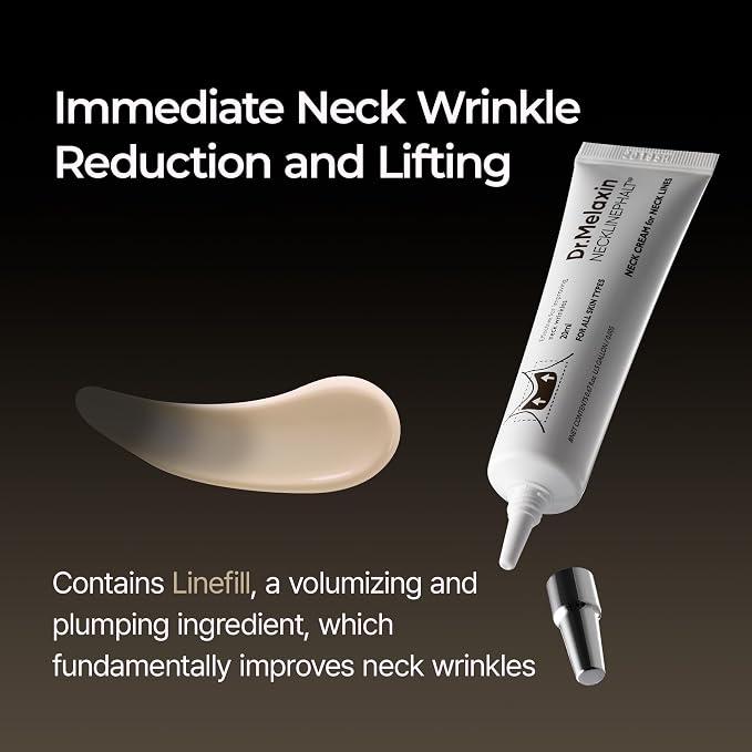 Dr.Melaxin Necklinephalt Spicule Neck Cream Microneedle Firming & Lifting Treatment For Turkey Neck & Sagging Skin, Peptides For Wrinkle Care & Skin Tightening, Korean Skincare 1.69 Fl.oz