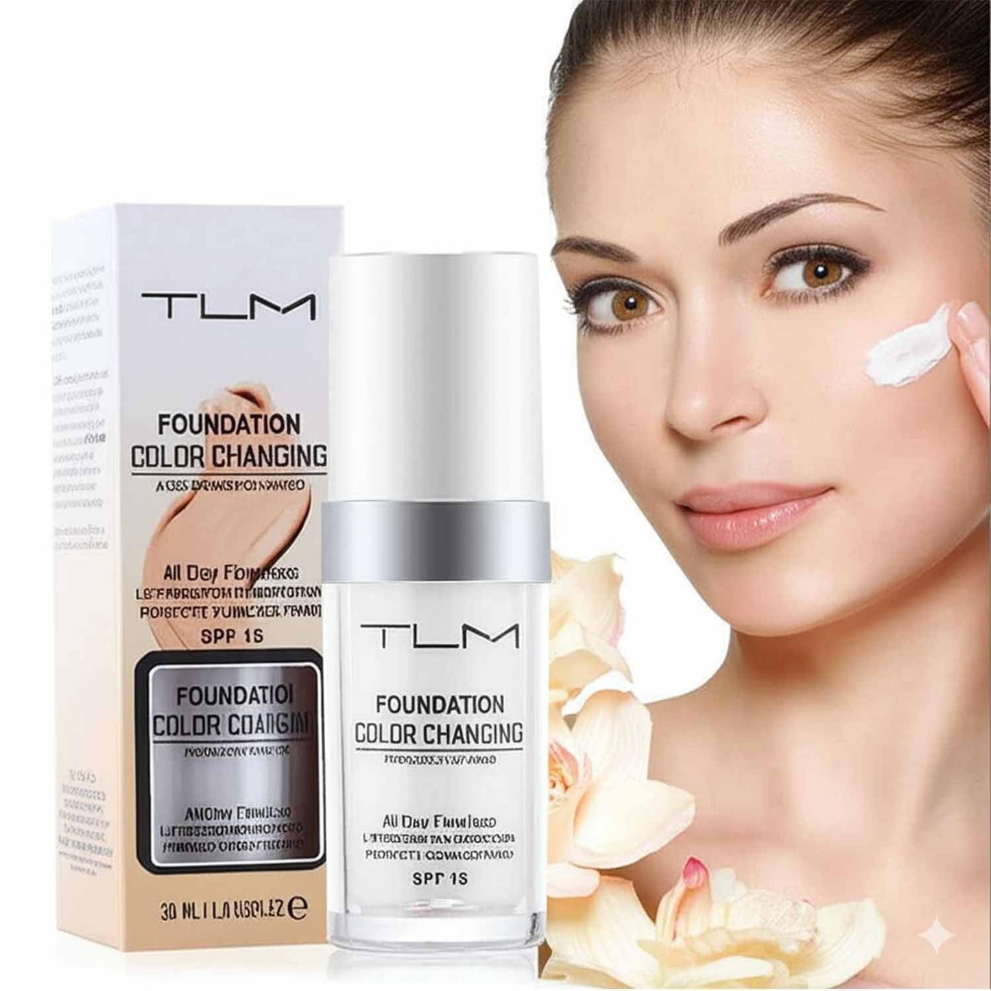 Turelifes Flawless Colour Changing Liquid Foundation - Instantly Self-Adjusts to Match Your Skin Tone