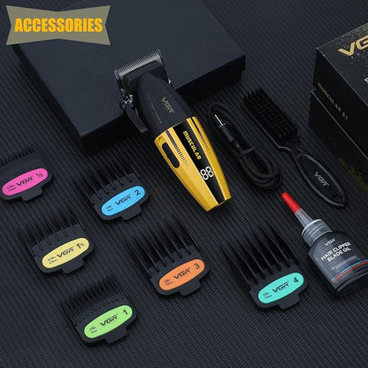 VGR 285 Fresh Fade Hair Clippers for Men, 9000RPM Professional Barber Clippers for Hair Cutting, Cordless Small Hair Trimmer Lightweight Versatile Barber Kit with 6 Magnetic Guide Combs, LED Display BuyIt.lb