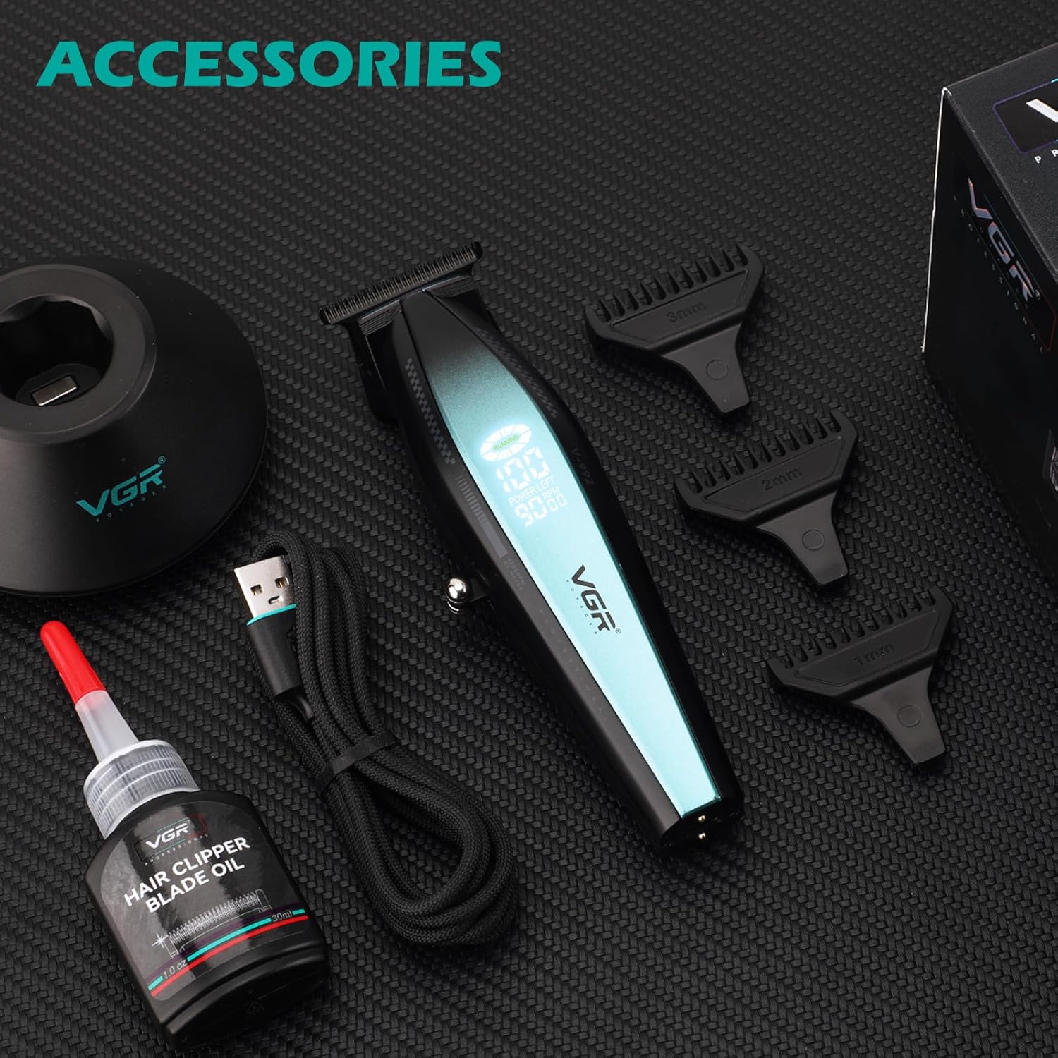 VGR 992 Professional Hair Trimmer for Men Versatile Cordless Zero Gapped BuyIt.lb