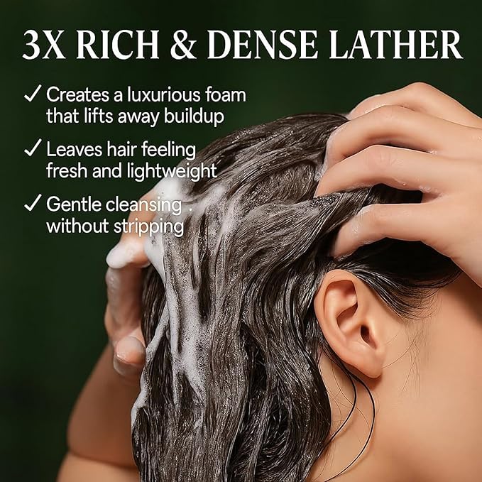 Nature Triangle Shampoo Bar, Usman Grass Shampoo Bar, Natural Seven Green Soap For Hair Care Nourish, For Women & Men 2PC