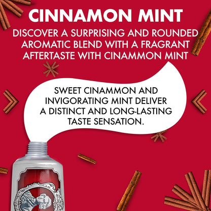 Marvis Cinnamon Mint Toothpaste, 85 ml, Sensational Flavoured Toothpaste Helps Remove Plaque & Promote Healthy Gums with Long-Lasting Freshness