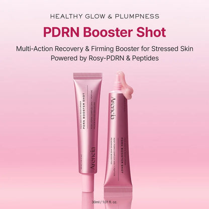 Arencia PDRN Booster Shot Serum, Rosy-PDRN & Peptides for Glowy, Healthy Skin, 30ml/1.01 fl oz