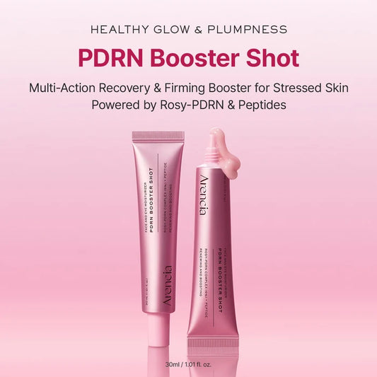 Arencia PDRN Booster Shot Serum, Rosy-PDRN & Peptides for Glowy, Healthy Skin, 30ml/1.01 fl oz
