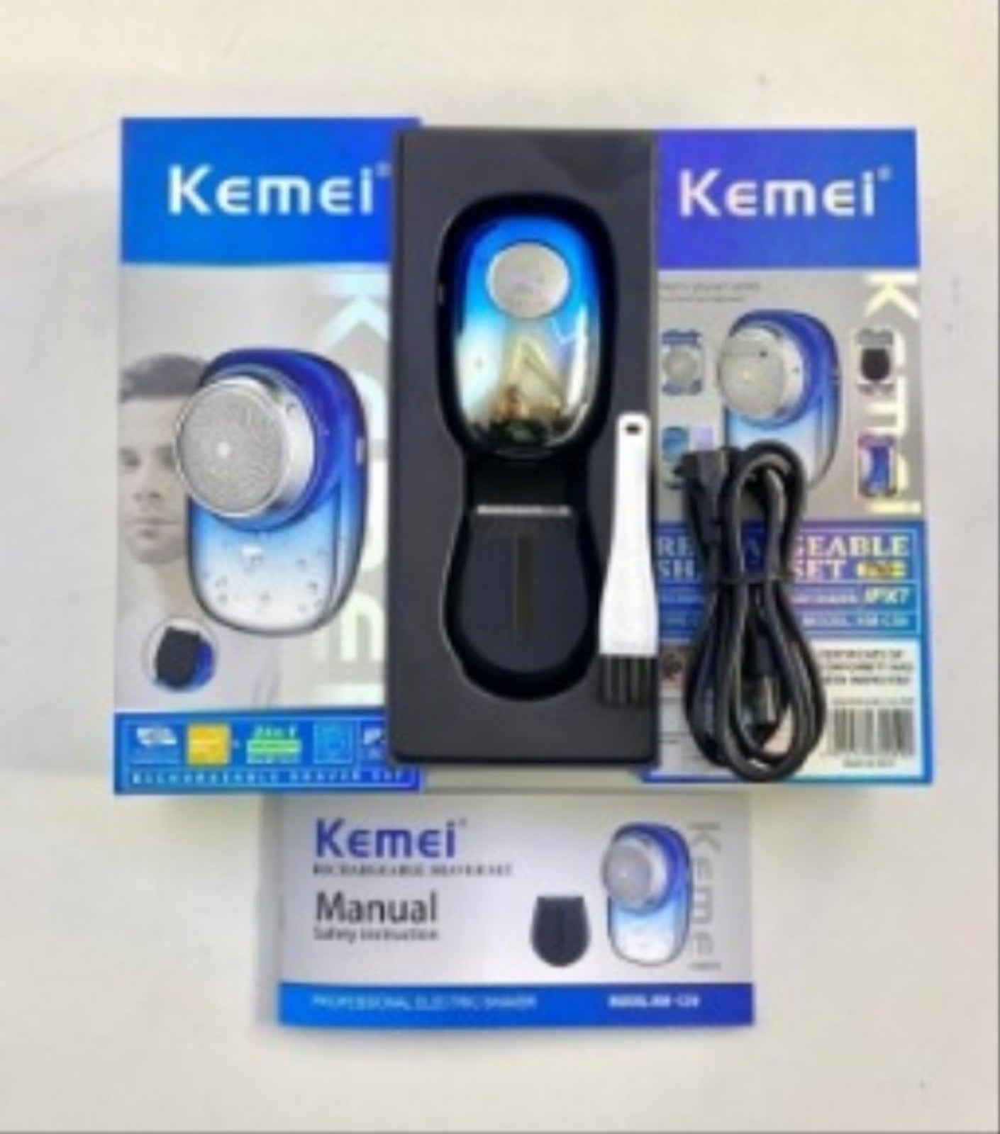 Kemei Rechargeable Shaver Set