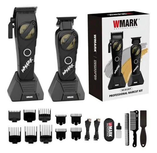 Hair Clipper + Trimmer Kit Wmark NG-8613 Black