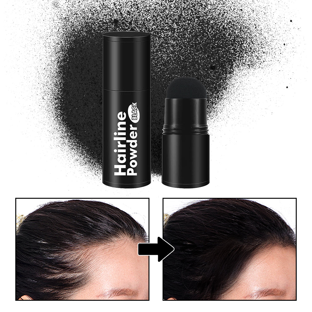 Disaar Black Waterproof Hairline Shadow Powder Stick Decorate Natural Coverage Long-Lasting Makeup Hair Line Styling Powder