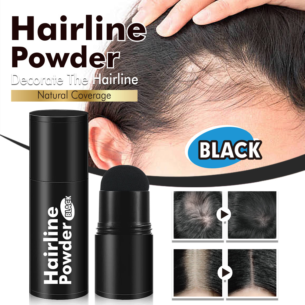 Disaar Black Waterproof Hairline Shadow Powder Stick Decorate Natural Coverage Long-Lasting Makeup Hair Line Styling Powder