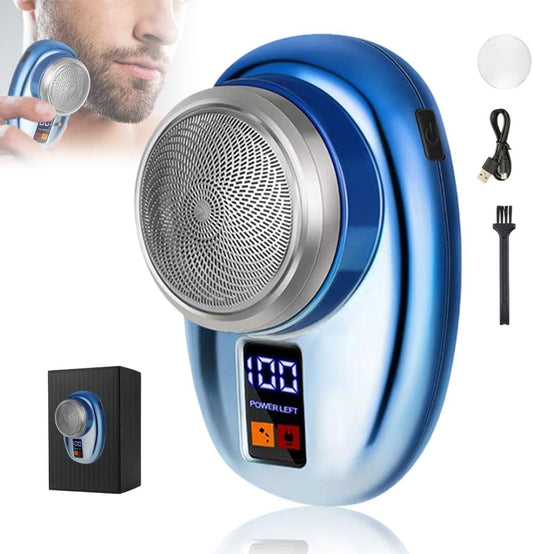 Mini-Shave Portable Electric Shaver, Upgrade Travel Electric Razor Pocket Size Washable Electric Razor, Rechargeable Mini Razor Electric Mini Travel Shaver for Men Shaving Face Beard