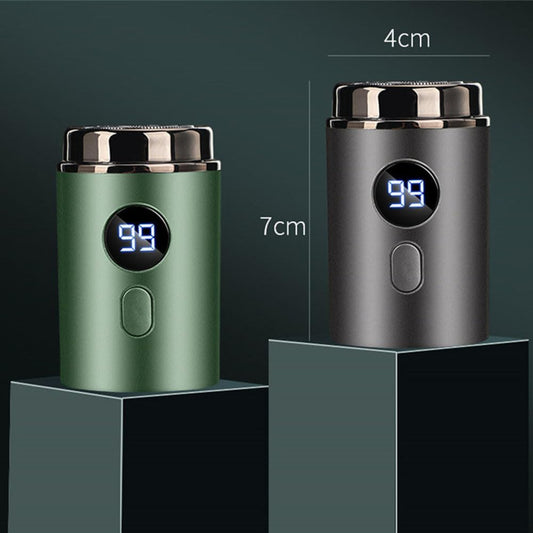 Mini Portable Electric Shaver, 2025 Upgrade Men's Portable Mini Travel Shaver, USB Rechargeable Ipx-7 Waterproof Electric Razor for Car, Travel