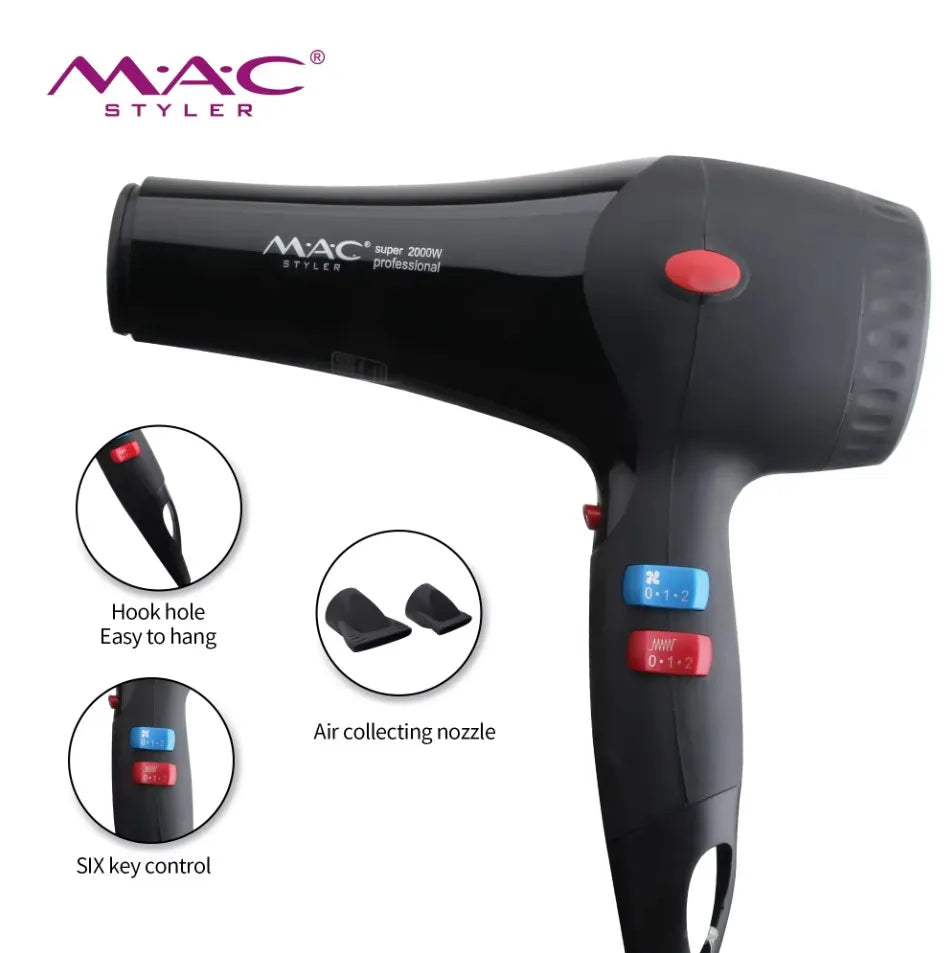 MAC Styler Professional Hair Dryer 2000W MC-6637