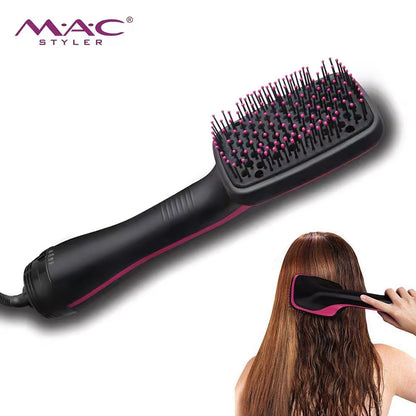 MAC styler Hair Straightener Comb Blow Dryer MC-6665 Professional Brush Hair Straightener Hair Dryer For Ladies