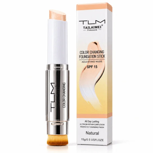 TLM Color Changing Foundation Stick SPF 15 – With Built-In Brush