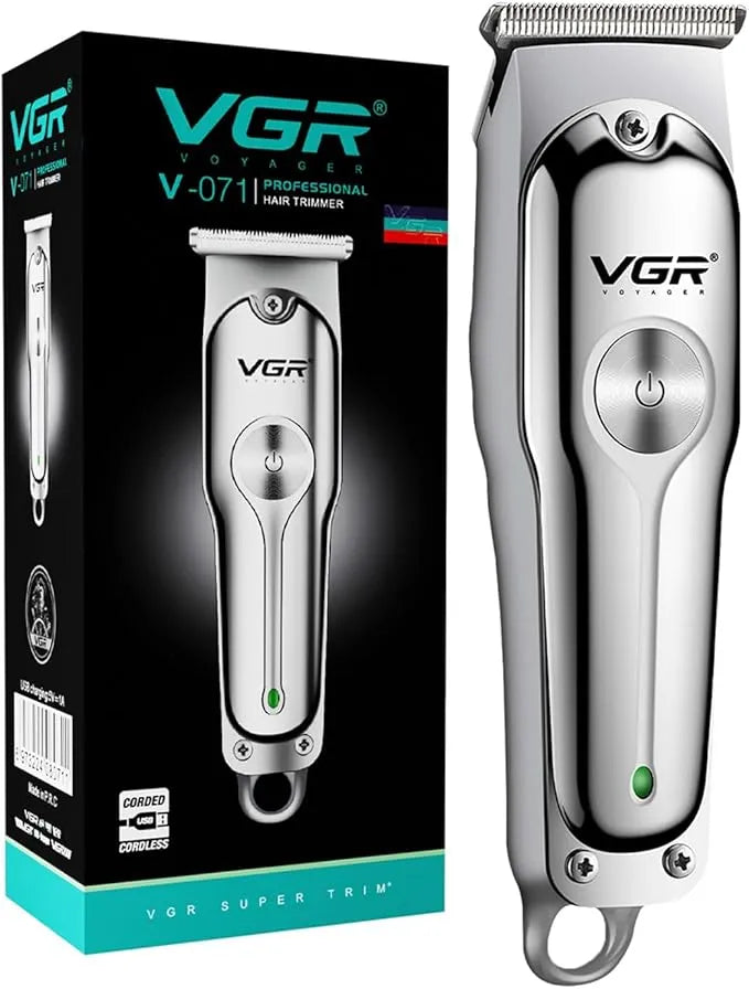 VGR V-071 Professional Hair Trimmer & Beard Clipper Kit | 120-Min Cordless Use | USB Fast Charging