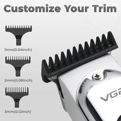 VGR V-071 Professional Hair Trimmer & Beard Clipper Kit | 120-Min Cordless Use | USB Fast Charging