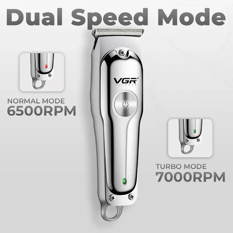 VGR V-071 Professional Hair Trimmer & Beard Clipper Kit | 120-Min Cordless Use | USB Fast Charging
