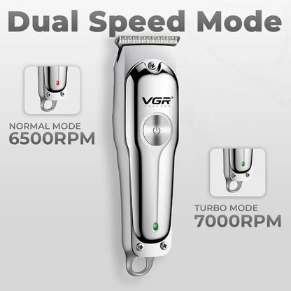 VGR V-071 Professional Hair Trimmer & Beard Clipper Kit | 120-Min Cordless Use | USB Fast Charging