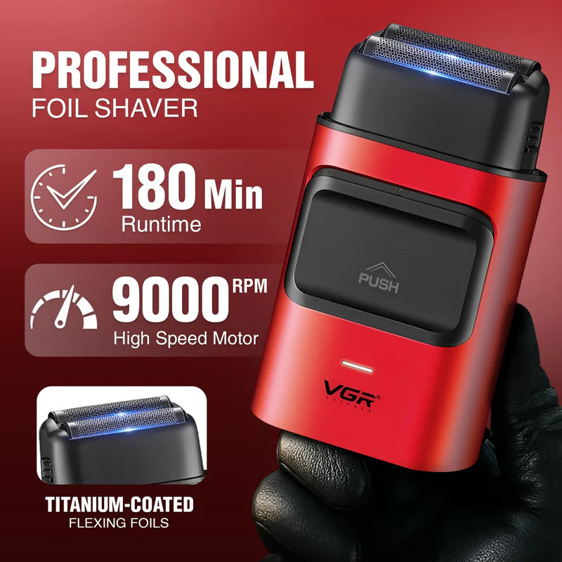 VGR V-307 Professional Foil Shaver for Men with 180 min Runtime