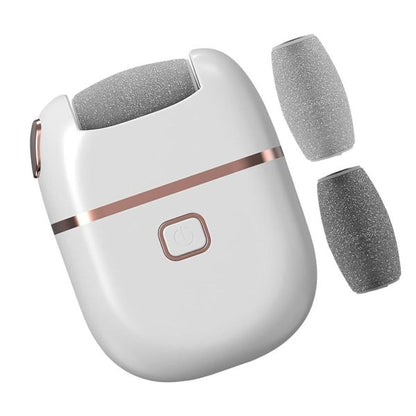 Electric Foot Callus Remover, Rechargeable Foot File Pedicure Machine with 2 Roller Heads, Soft Feet, Waterproof Pedicure Tool for Removing Dead Skin, Hard Skin & Cracked Heels for Men & Women
