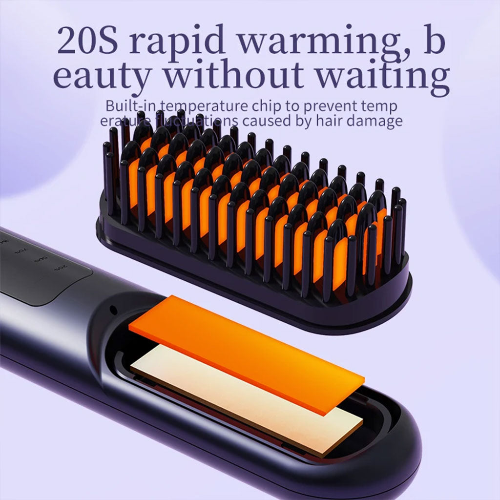Electric Straightening and Curling Brush YX-228