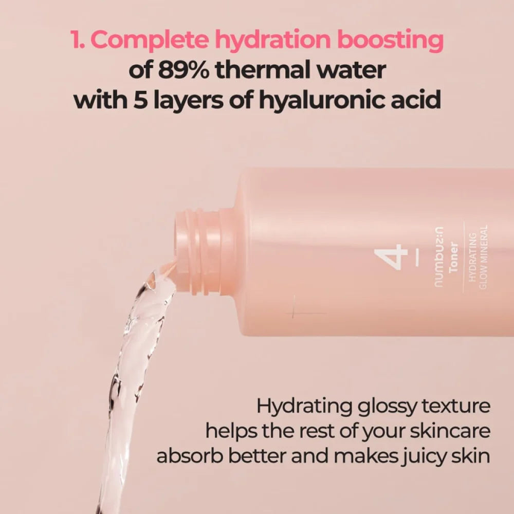 Numbuzin No.4 Hydrating & Brightening Mineral Toner – 200 ml