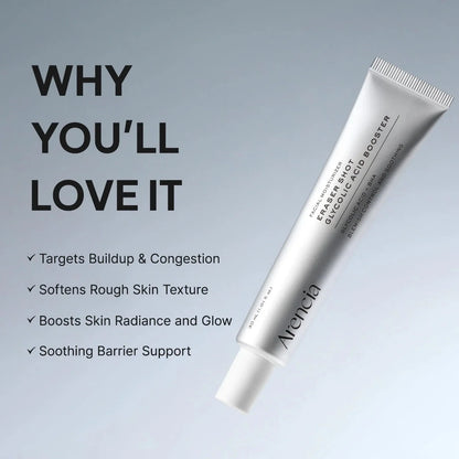 ARENCIA FACIAL MOISTURIZER ERASER SHOT GLYCOLIC ACID BOOSTER