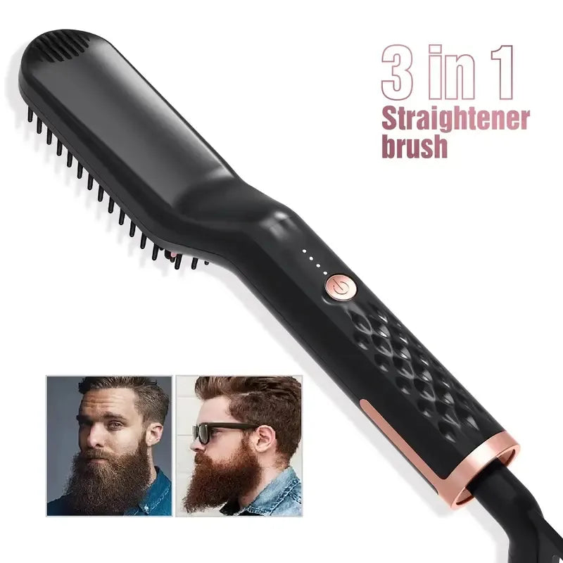 The Beard Straightener for Men: Quick Styling Comb for a Smooth, Polished Look
