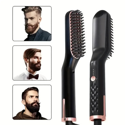 The Beard Straightener for Men: Quick Styling Comb for a Smooth, Polished Look