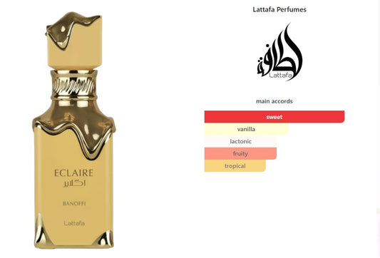 Eclaire Banoffi Lattafa Perfumes for women and men