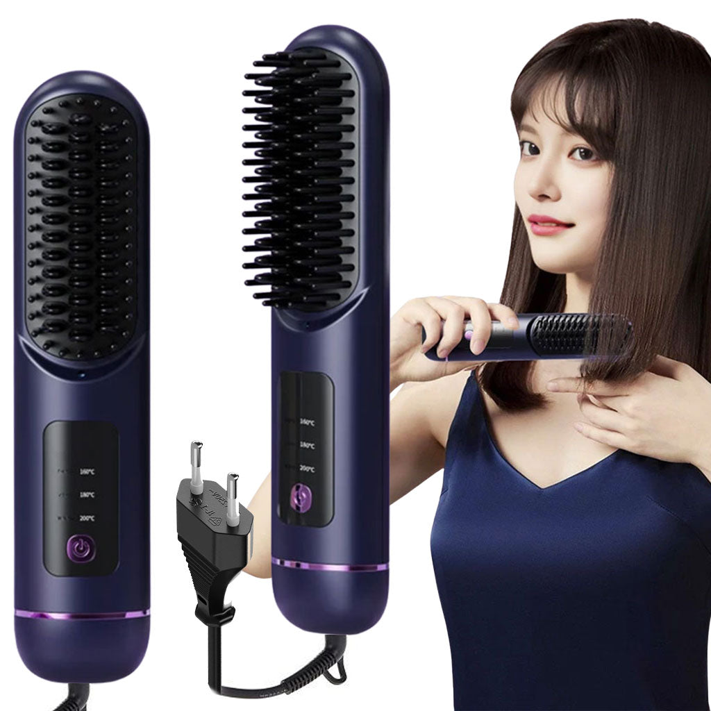 Electric Straightening and Curling Brush YX-228
