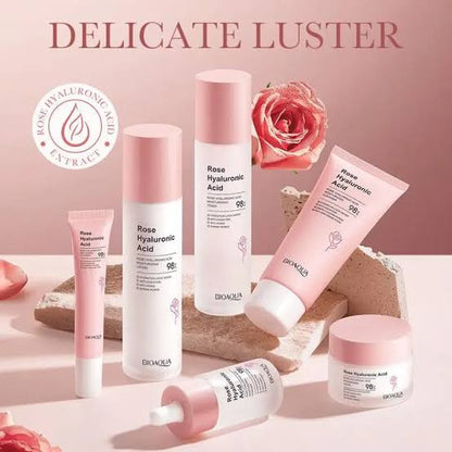 Bioaqua Rose Hyaluronic Acid Moisturizing 6 Pcs Skin Care Set