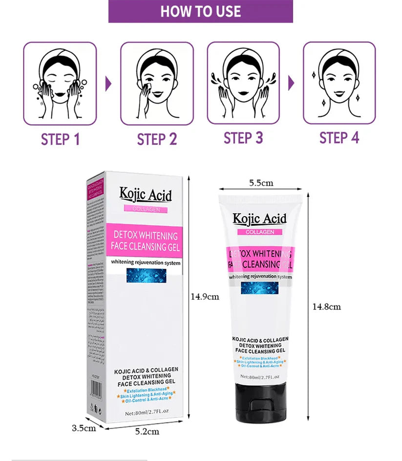 Kojic Acid Skin Lightening Cream, Underarm Cream, Intimate Area Dark Spot Remover, for Body, Underarms, Armpit, Knees, Legs and Inner Thigh Cream for Acanthosis Nigricans, Non-Greasy