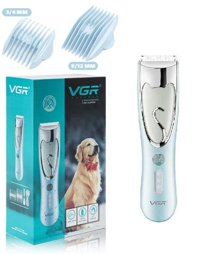 Pet Clipper, VGR V-203, Cordless, 5W, Ceramic Blade, 2 Accessories